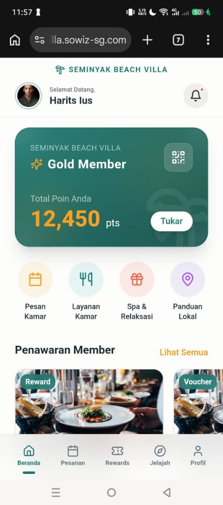 Aplikasi Seminyak Beach Villa